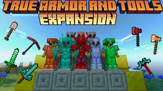 True Armor and Tools Expansion Addon 121 – MCPEBedrock Mod  Uday Gamerz [upl. by Utley]