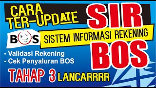 TerUpdate cek dana bos dan validasi rekening bos  SIRBOS [upl. by Gomer]