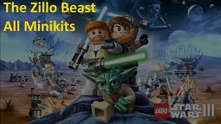 LEGO Star Wars III The Clone Wars  The Zillo Beast  All Minikits 100 Walkthrough [upl. by Mareah]