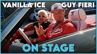 Vanilla Ice Brings Guy Fieri On Stage During Freestyle [upl. by Ilam]