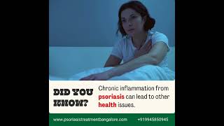 Chronic inflammation from psoriasis can lead to other health issues psoriasis inflammation [upl. by Cheney575]