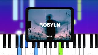 Bon Iver amp St Vincent  Roslyn Piano tutorial [upl. by Tenahs]