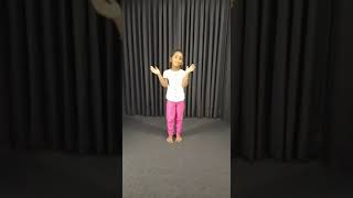 Student of The Infinite Academy APragathi UKG poem recitation Clap your Hands [upl. by Edana]