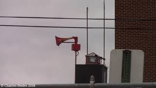 Mineola NY  Original Federal Signal Thunderbolt 1003  Steady HiLo Fire Signal 92818 [upl. by Honorine]