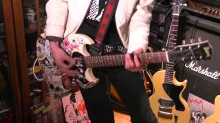 HANOI ROCKS  11th street kidzz guitar cover [upl. by Farmann]