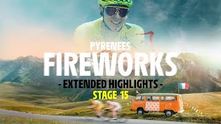 Extended Highlights  Stage 15  Tour de France 2024 [upl. by Aihsined971]