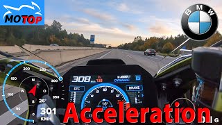 Yamaha R1M vs BMW S1000rrAcceleration and Top Speed Comparison [upl. by Otit]