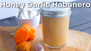 Fermented Honey Garlic And Habanero Hot Sauce Recipe  Homemade Lacto Fermented Hot Sauce [upl. by Amal]