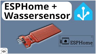 Wassersensor mit ESPHome und D1 mini in Home Assistant einbinden Review Tutorial [upl. by Athiste]