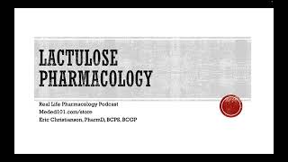 Lactulose Pharmacology [upl. by Brewster]