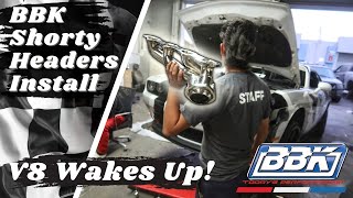 Challenger RT 57 BBK Headers Install  DIY STEPBYSTEP Procedure  Deep amp Throaty Sound Clips [upl. by Lorn]