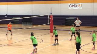 8 year old with a powerful overhand serve in volleyball [upl. by Thebazile997]