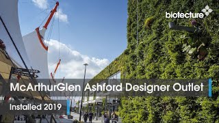 Biotecture living walls McArthurGlen Ashford Designer Outlet [upl. by Faustus]