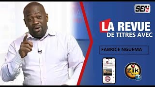 Fabrice Nguema Revue de Presse du mardi 26 mars 2024 en Français [upl. by Ehtiaf]