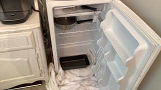 How To DEFROST a Mini Freezer the Easy Way [upl. by Land]