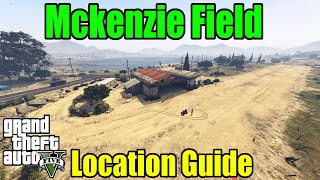 GTA 5  Mckenzie Field Hangar Location Guide [upl. by Edlyn]