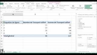 Tableau croisé dynamique version 1 avec Excel 2013 [upl. by Otrebliw]