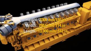 Caterpillar Electric Power 10MW GCM34 Natural Gas Engine [upl. by Avrit]