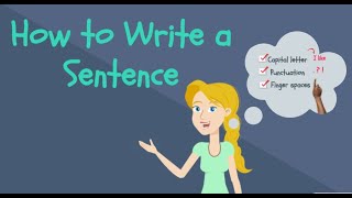 How to Write a Sentence for Kids  Kindergarten Writing [upl. by Adria28]