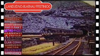 Llandudno – Blaenau Ffestiniog CONWAY VALLEY DMU railway ride 1961 [upl. by Enisamoht]