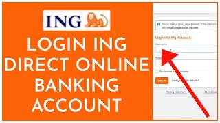 How To Login ING Direct Online Banking Account 2023 [upl. by Ricard]