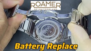 Replace The Battery of ROAMER SWISS ELEGANCE 507980 [upl. by Dnumsed466]