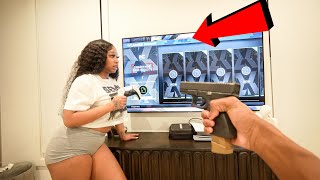 ANGRY GIRLFRIEND DELETES BOYFRIENDS NBA 2K MYCAREER PLAYERS PRANK GONE ABSOLUTELY WRONG😬😡 [upl. by Kinney]