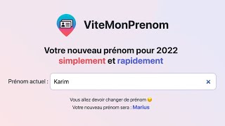 vite mon prenom test gratuit vite mon prenom 2022 test gratuit [upl. by Marianna]