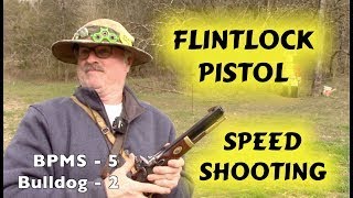 Flintlock Pistol Speed Shooting Fun Swiss Powder [upl. by Epotimet]