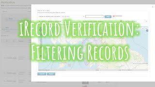 iRecord Verification Filtering Records [upl. by Bremble]