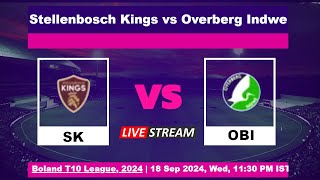 🔴Boland T10 Live  Stellenbosch Kings vs Overberg Indwe Live Cricket Score amp Commentary [upl. by Haggar284]