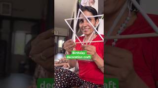 Beti ke b’day decoration  Wall hanging Craft Handmade  Ghamu Saran shorts craft [upl. by Ellette]