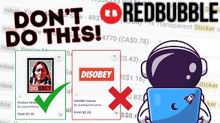 Avoid This 1 Redbubble Mistake [upl. by Nevear645]