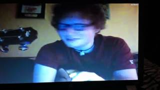 Ed Sheeran singing Torn ustream 52112 1 [upl. by Eedrahs]