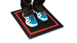 SaniStride® shoe disinfectant mat demonstration [upl. by Oahc]