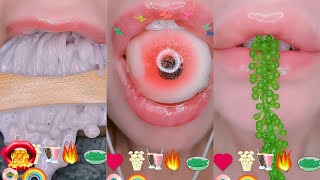 Edited EMOJI FOOD CHALLENGE Satisfying ASMR Eating Layered Sounds Mukbang 먹방 [upl. by Stock]