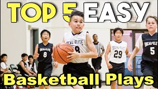 Top 5 Easiest Offensive Basketball Plays [upl. by Rett285]