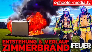 🔥 Feuer 🔥 Entstehung amp Verlauf von einem Zimmerbrand 🚒 🚨 Einsatz für die Feuerwehr Altburg Calw [upl. by Philipson]