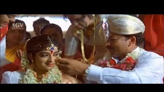 Dr Vishnuvardhan Marries Sithara With His Own Expenditure  Halunda Tavaru Kannada Movie Scene [upl. by Romie]