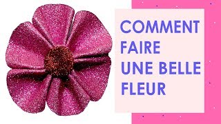 Comment faire une fleur en papier mousse  How to make realistic foam sheet rose  Aminos Vlogs [upl. by Holtorf]