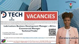 Vacancies DTech Cape Town vacancies as in description below Closing Date Extended 20 Sep 24 [upl. by Netsrek]