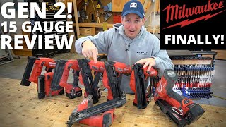 FINALLY I tested the new Gen 2 Milwaukee 15 Gauge Heres what I found [upl. by Yank]