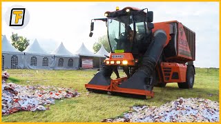 This Giant TRASH VACUUM Sweeps Festival Grounds CLEAN  Fascinating Most Powerful Cleaning Machines [upl. by Sarah604]