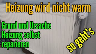 Heizungsventil klemmt  Heizung wird nicht warm  So Ventil von Heizung gangbar machen [upl. by Atela]