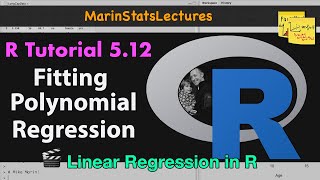 Polynomial Regression in R  R Tutorial 512  MarinStatsLectures [upl. by Clywd158]