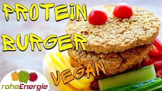 Vegan amp Proteinreich 🍔 Burger Rezept mit 2 Zutaten [upl. by Zoarah]