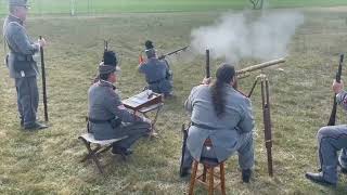 Class Firing With The Pattern 1853 Enfield Rifle 150900 Yards [upl. by Stedt]