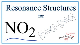 Resonance Structures for NO2 Nitrogen dioxide [upl. by Clara616]