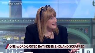 Oneword Ofsted ratings in England scrapped BBC Politics Live 02092024 [upl. by Mozes849]