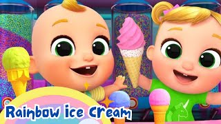 🌈🍦 Rainbow Unicorn Ice Cream Song  Magical Kids Song  Colorful 3D Animation for Children 🦄✨ [upl. by Furr]